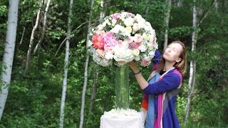 Композиции из цветов. Оформление свадьбы. backstage