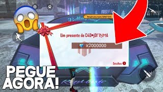 COMO PEGAR MUITOS DIAMANTES NO LOBBY DO FREE FIRE!! DIAMANTES INFINITOS!!