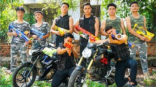 Hihahe Nerf War: SWAT & Infantry Man Nerf Battle Terminator Fighting Hero Girl Nerf Movies