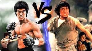 Bruce Lee VS Jackie Chan! | 2 TITANS OF KUNG FU ☯ (Jeet Kune Do vs Wushu) Chinese Martial Arts! ᴴᴰ