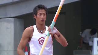 第97回日本陸上競技選手権大会 男子 棒高跳 決勝　1位
