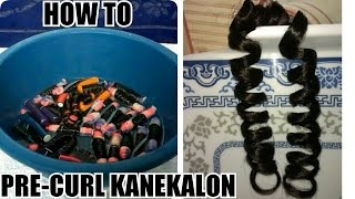 How To Pre-curl Outré Kanekalon Hair For Crochet Braids
