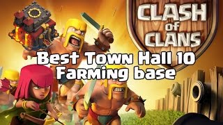 BEST TOWN HALL 10 FARMING BASE (4 MORTARS) - CLASH OF CLANS