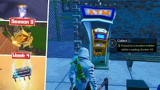 Week 4 Secret Battle Star Banner Fortbyte Location! - Utopia Challenges Season 9
