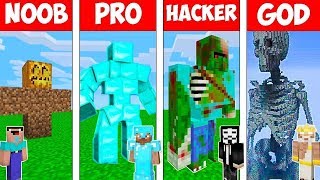 Minecraft NOOB vs PRO vs HACKER vs GOD  GOLEM MUTANT in Minecraft - Animation