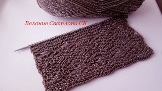 22 Узоры спицами перекрещенные петли / Светлана СК
