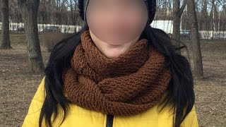 Как связать шарф снуд спицами