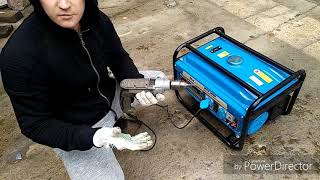 Китайский генератор Werk 3600 мощьностью 2500 w первый запуск, испатание