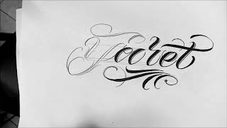 Letras para tatuar"yaret"/DRAWING CHICANO LETTERING/LETRAS DE ABECEDARIO/ letras malandras / chicano