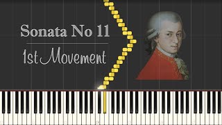 Mozart - Sonata No 11 - 1st Movement [Piano Tutorial]