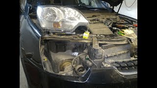 Замена ламп ближнего света Opel Antara 2012.
