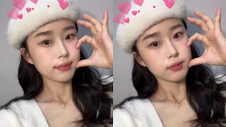 GRWM 촉촉한 누디빛 복숭아 메이크업 피부 표현 미친날!! | 요즘 찐 데일리 메이크업 | get ready with me