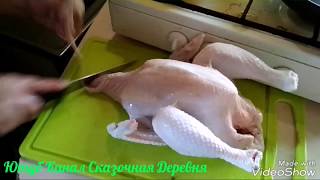 Забой, ощип, потрошение кур. От и до.