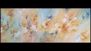 Peinture Acrylique Abstraite "Feu et Glace"