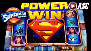 *NEW* SUPERMAN THE MOVIE | Aristocrat - Power Win! Lex Luthor Slot Machine Bonus