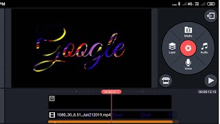 kinemaster GOOGLE MOTION text editing tutorial