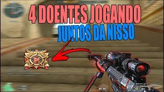 EM BUSCA DO TOP 100 #02 | 4 DOENTES JOGANDO JUNTOS DA NISSO [ft. Dust, Novak e Biel] | CROSSFIRE AL