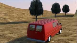 SketchyPhysics - Van Crash Rendered