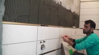 Fayans ustası 'dan hızlandırılmış banyo fayans döşemesi