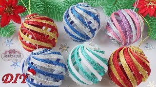 ? НОВОГОДНИЕ ИГРУШКИ НА ЁЛКУ ? из фоамирана/Christmas Ornaments