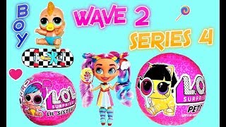 LOL BOY & WAVE 2 PETS FOUND, Surprise Lil Sisters Series 4 Wave 2 Baby Dolls Hairdorables Karolina