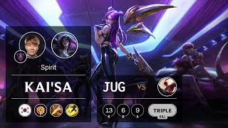 Kai'Sa Jungle vs Lee Sin - KR Master Patch 10.1