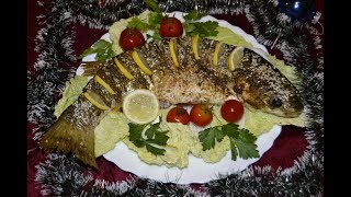 Запечённый в духовке пеленгас
