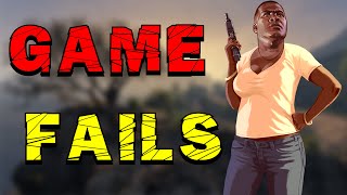Funny fails in video games compilation - SKyrim, The Witcher, GTA