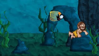 Как сделать мультик Caveman море черепахи Creative Commons