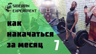 Сибирский эксперимент - как накачаться за месяц | вторая тренировка (7 серия)
