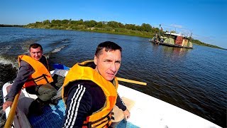 Лодка "Пингвин" с китайским мотором SHARMAX SM9.8 - на реке Оке