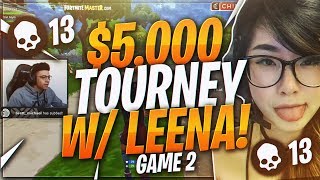 TSM Myth - CLOSE GAMES WITH TSM LEENA!! (13 KILLS) | (Fortnite BR Full Match)