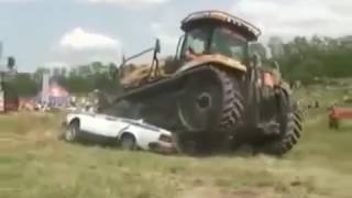 Приколы про машины и трактора  Смотреть шок!