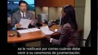 Naturalization Interview with Spanish Subtitles (U.S. Citizenship Test) subtítulos en Español