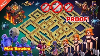 Best Th10 War Base 2017 Vs Anti Everything Anti Bowler Anti Valkyrie Anti 1 Star With Replays PROOF!