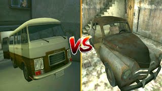 Evil Nun's Car Vs Granny's New Rusty Car