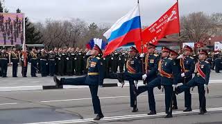 Парад в честь 76-й годовщины Победы в Великой Отечественной войне в Белогорске