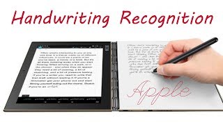 Apple Handwriting Recognition Technology - Future Is Bright :)