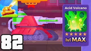 Tank Stars - Gameplay Walkthrough part 82 - Tank Toxic & Acid Volcano Max lvl (iOS,Android)