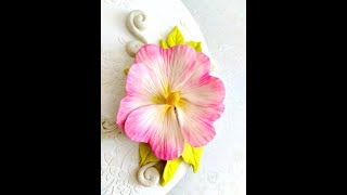 Шпаклевка плюс клей ПВА. Масса для лепки. Цветок мальвы.