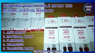 CUMAN 5 RIBU via JD.ID! UNBOXING REMAX JOY Cable Data Micro USB for Android - #MRPSUBX #32