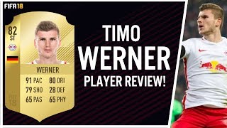 FIFA 18 TIMO WERNER (82) PLAYER REVIEW! | FIFA 18 ULTIMATE TEAM