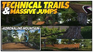 Descenders - Advanced Trails and Technical Wooden Lines! - Adrenaline Mountain!