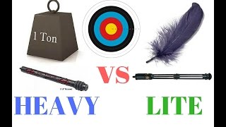 Archery stabilizer weights heavy vs lite
☞ Jimi Ellis ☜