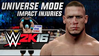 WWE 2K16 Impact Injuries (Universe Mode) Concept
