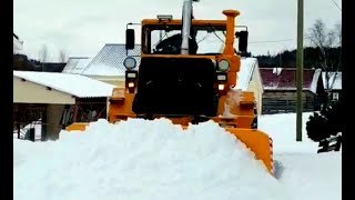 ТРАКТОР КИРОВЕЦ. ТРАКТОР К 700 А. Зима пришла в ФЕВРАЛЕ!!!