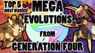 Top 5 Most Wanted Mega Evolutions For Pokemon From Generation Four