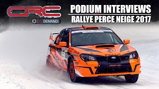 CRC On Demand: Podium Interviews - Rallye Perce Neige 2017