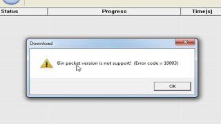 Bin paket version is not supported - Error code in solution