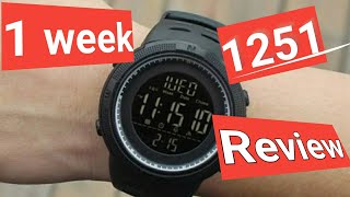 skmei 1251 full review after 1 week used | s-shock watch | |digital watch |